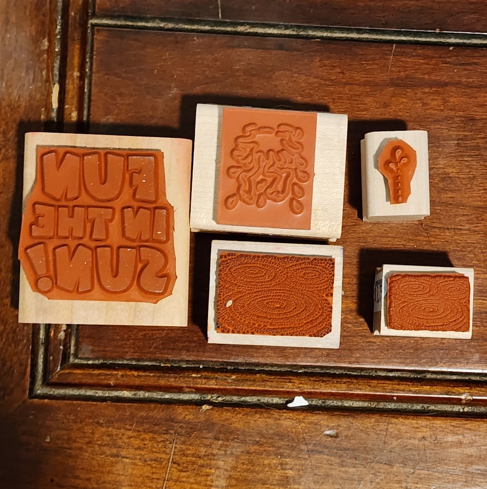 1 Set Of 19" Fun In Sun Stamps - Picture 3 of 10